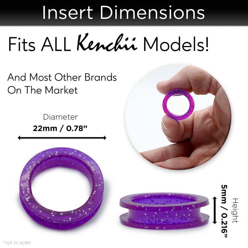 Kenchii Extra Soft Premium Shear Finger Ring Inserts - Thick, Quality Comfort. Elevate Your Grooming Experience with Precision and Style in Multiple Colors - Image 3